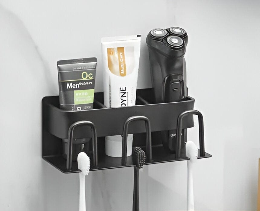 Wall Mounted Toothbrush Holder Rack