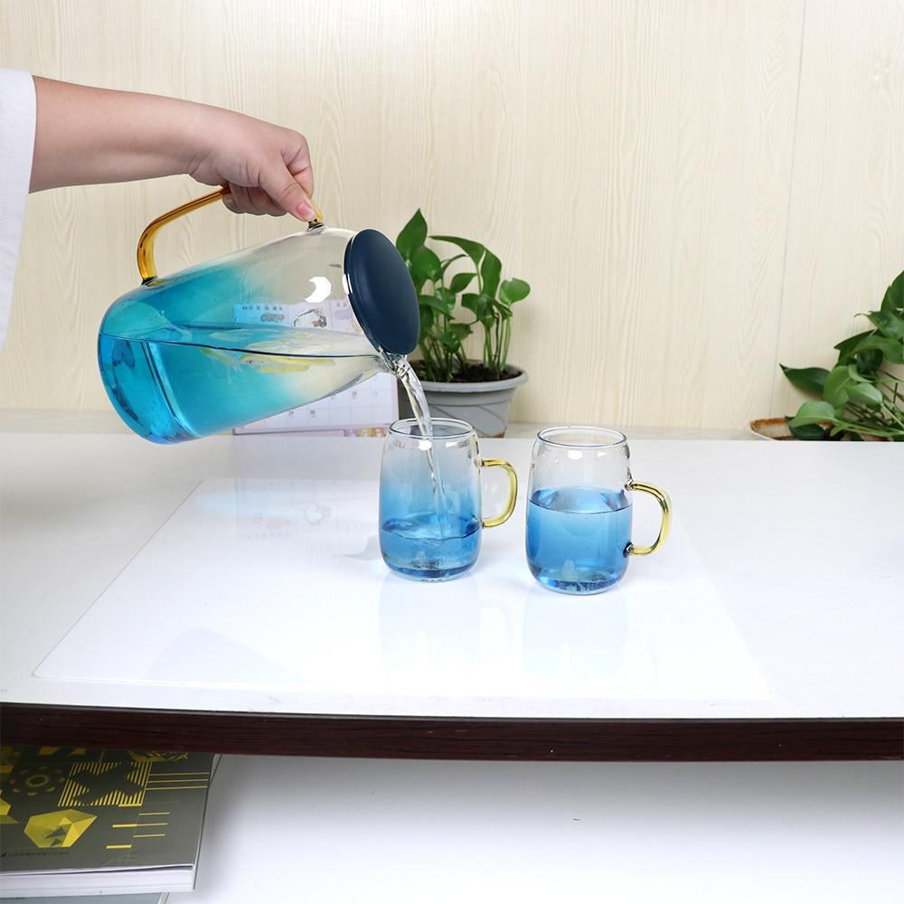 Blue Ombre Glass Pitcher Set