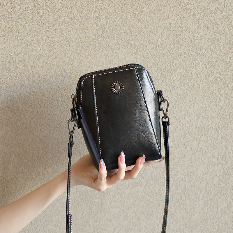 Retro Crossbody Leather Bag™ | Stilig skulderveske