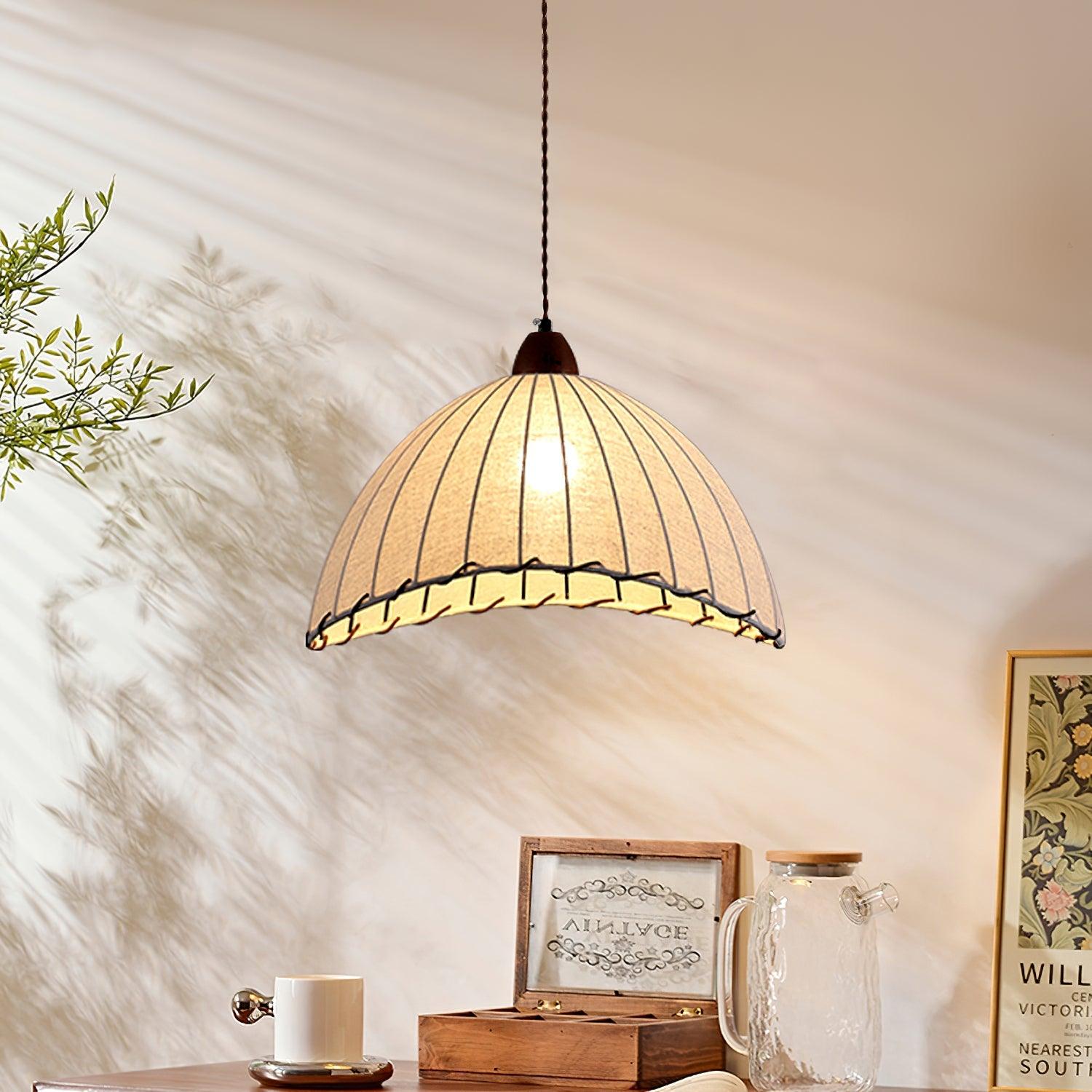 WoodLumiere – Elegant Wooden Pendant Lamp