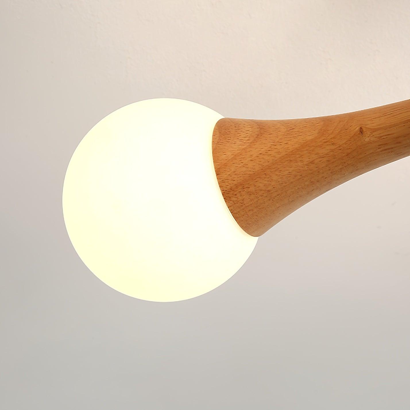 Luna - Elegancka Drewniana Lampa Wisząca