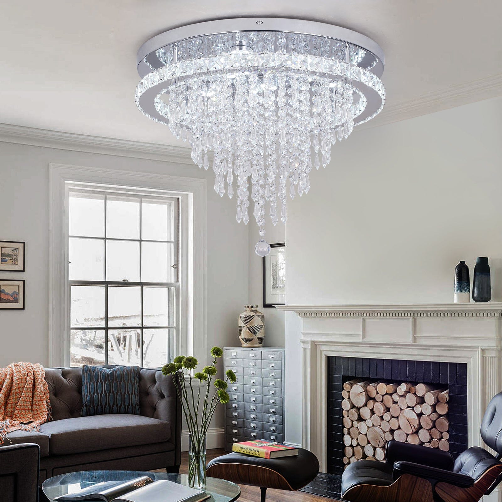 Ava Crystal LED Chandelier