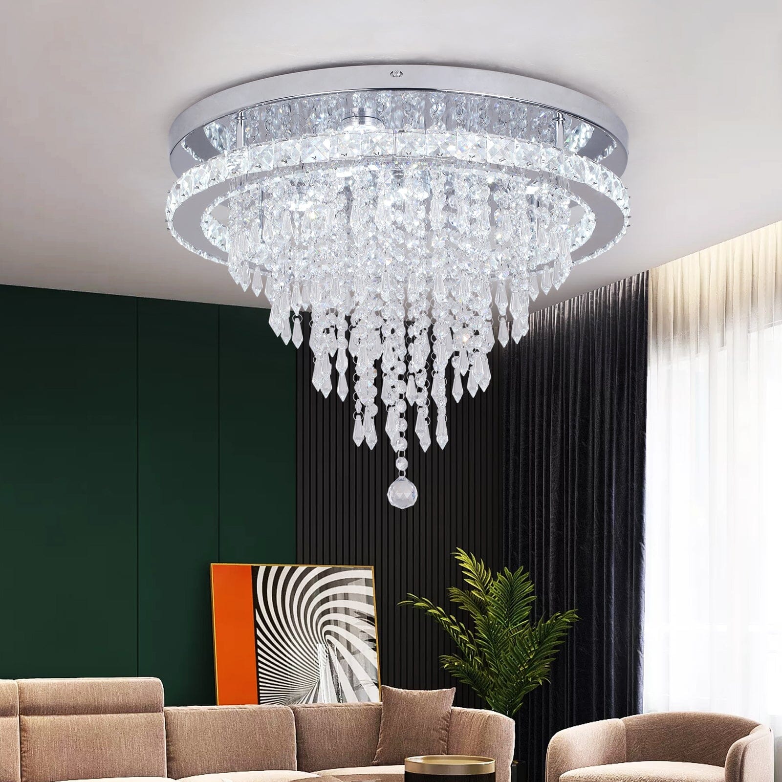 Lampadario LED Ava Crystal