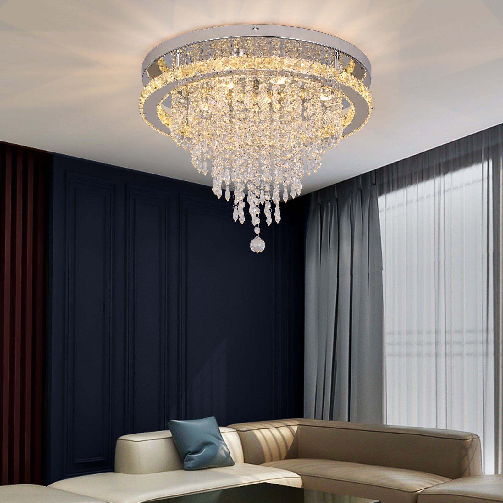 Ava Crystal LED Chandelier