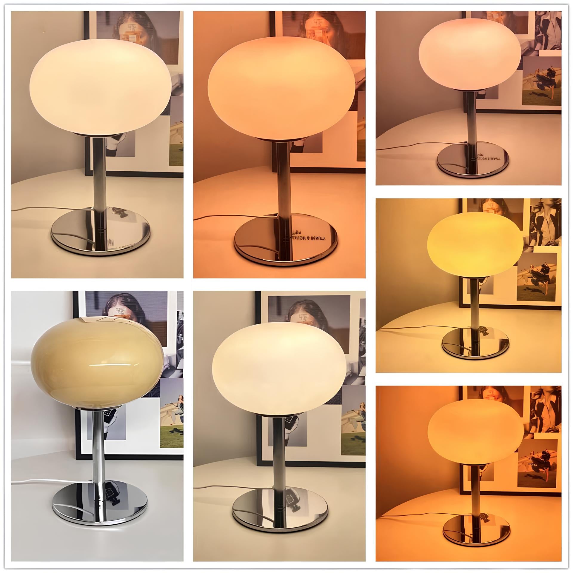 Lollipop glas bordlampe