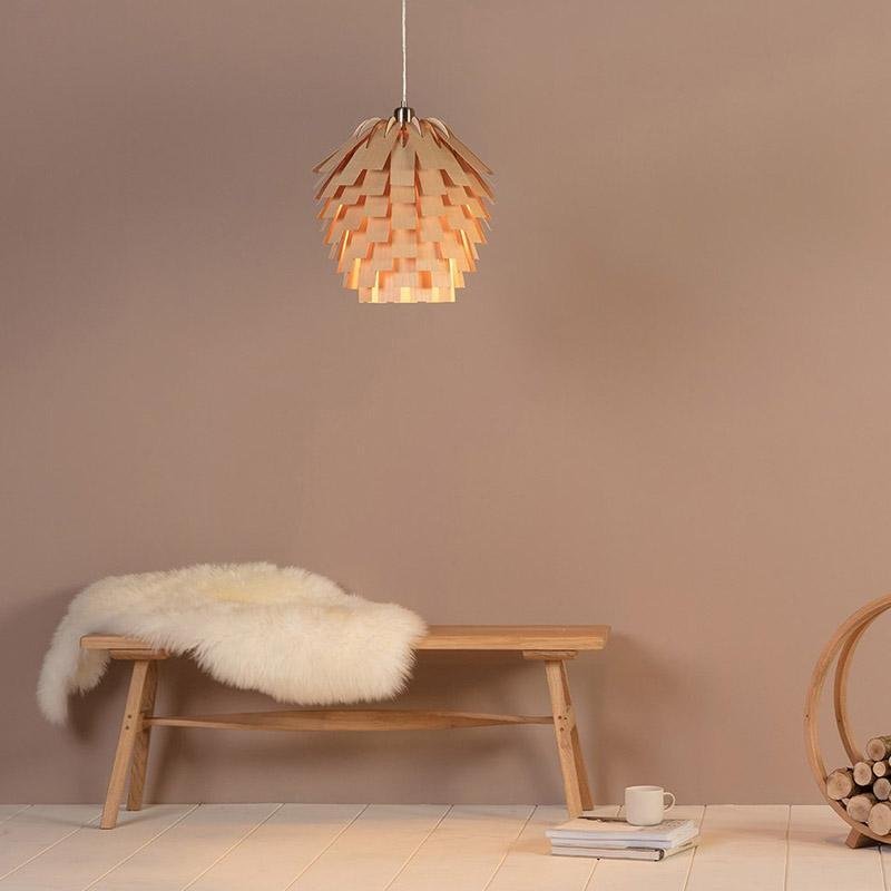 ArtichokeCharm – Rustieke hanglamp in hout