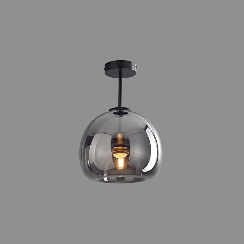 Goldenova - Chic Round Ceiling Lamp in Black and Gold