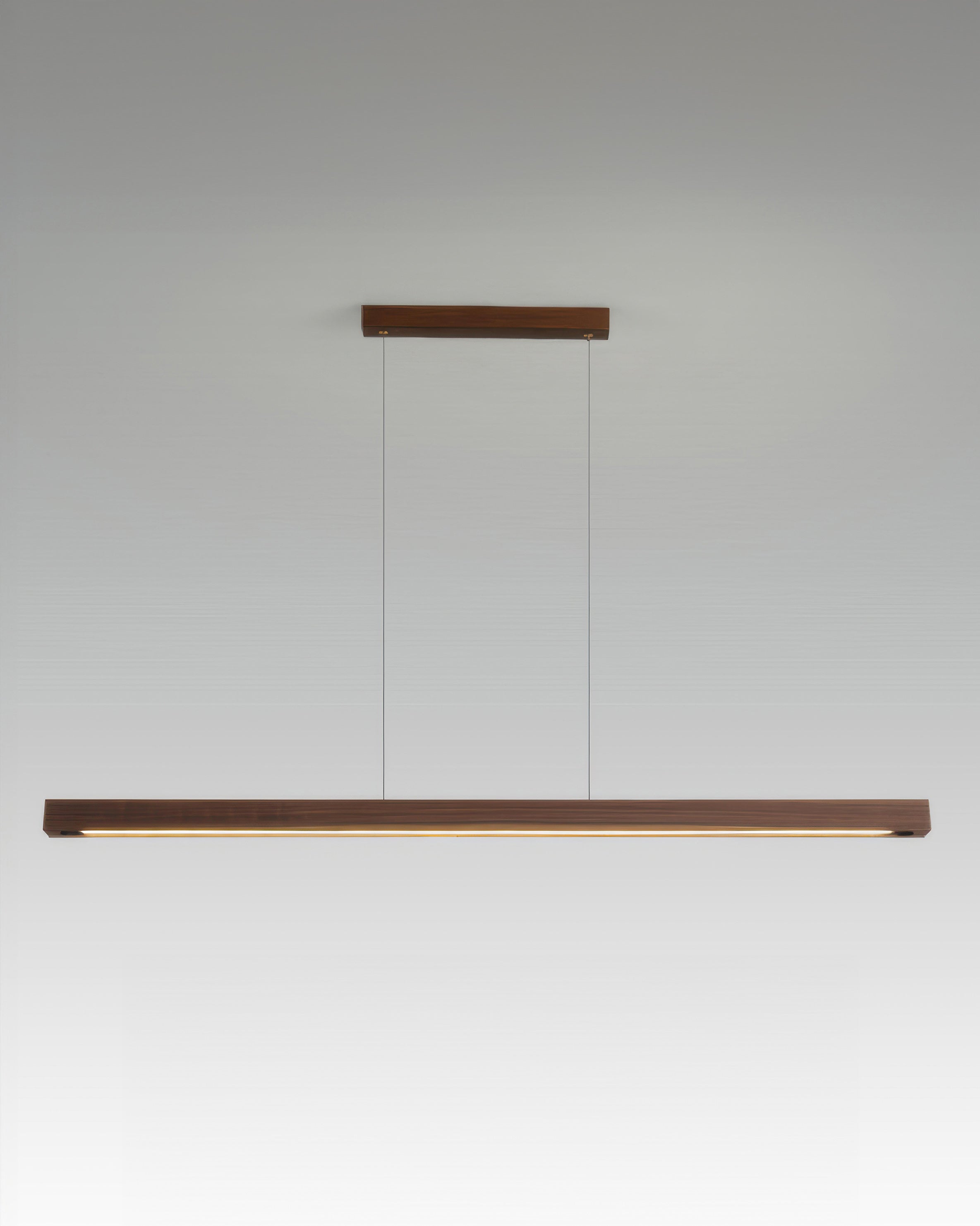 Minimalist Japanese Walnut Pendant Light