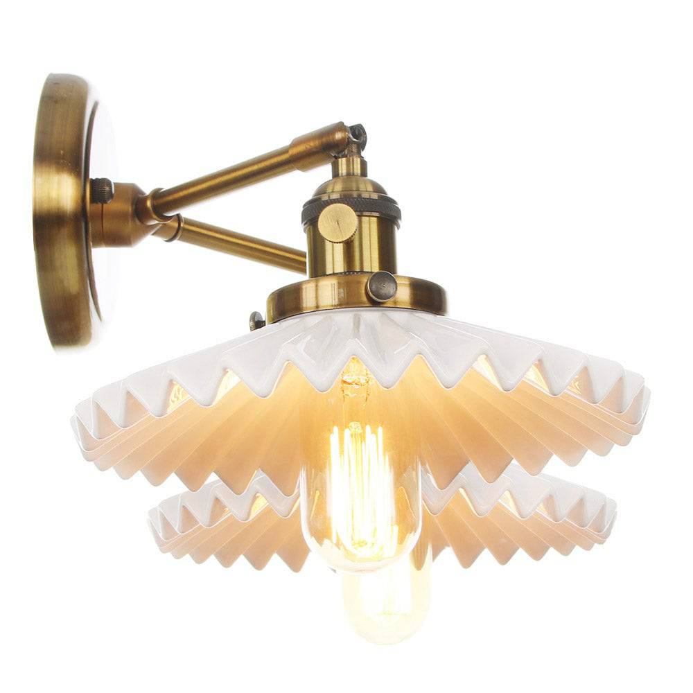 EleganceRetro - Keramiklampe mit zwei Schirmen