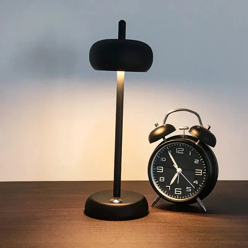 Lampe de bureau à LED ronde sans fil d'art moderne