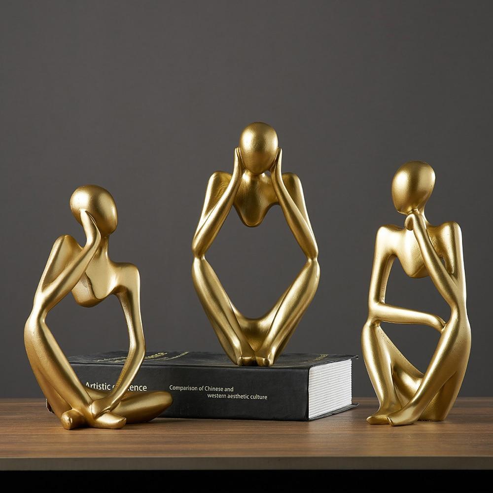 Goldene Atacama-Skulptur