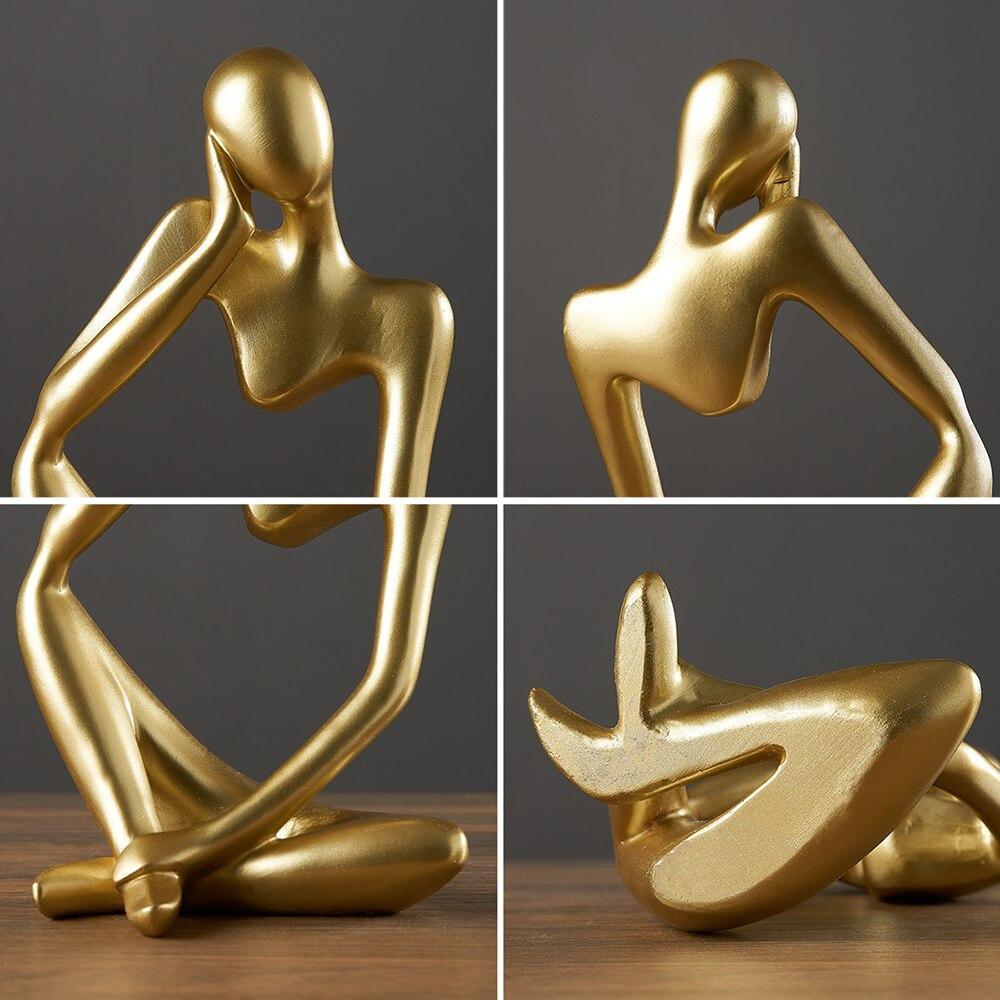 Goldene Atacama-Skulptur