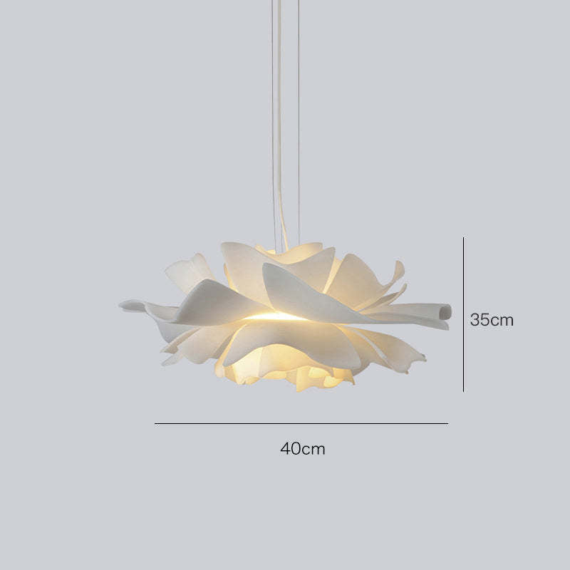 Lampa suspendată Bella Design Modern Floare Alb Metal Living Room Dormitor