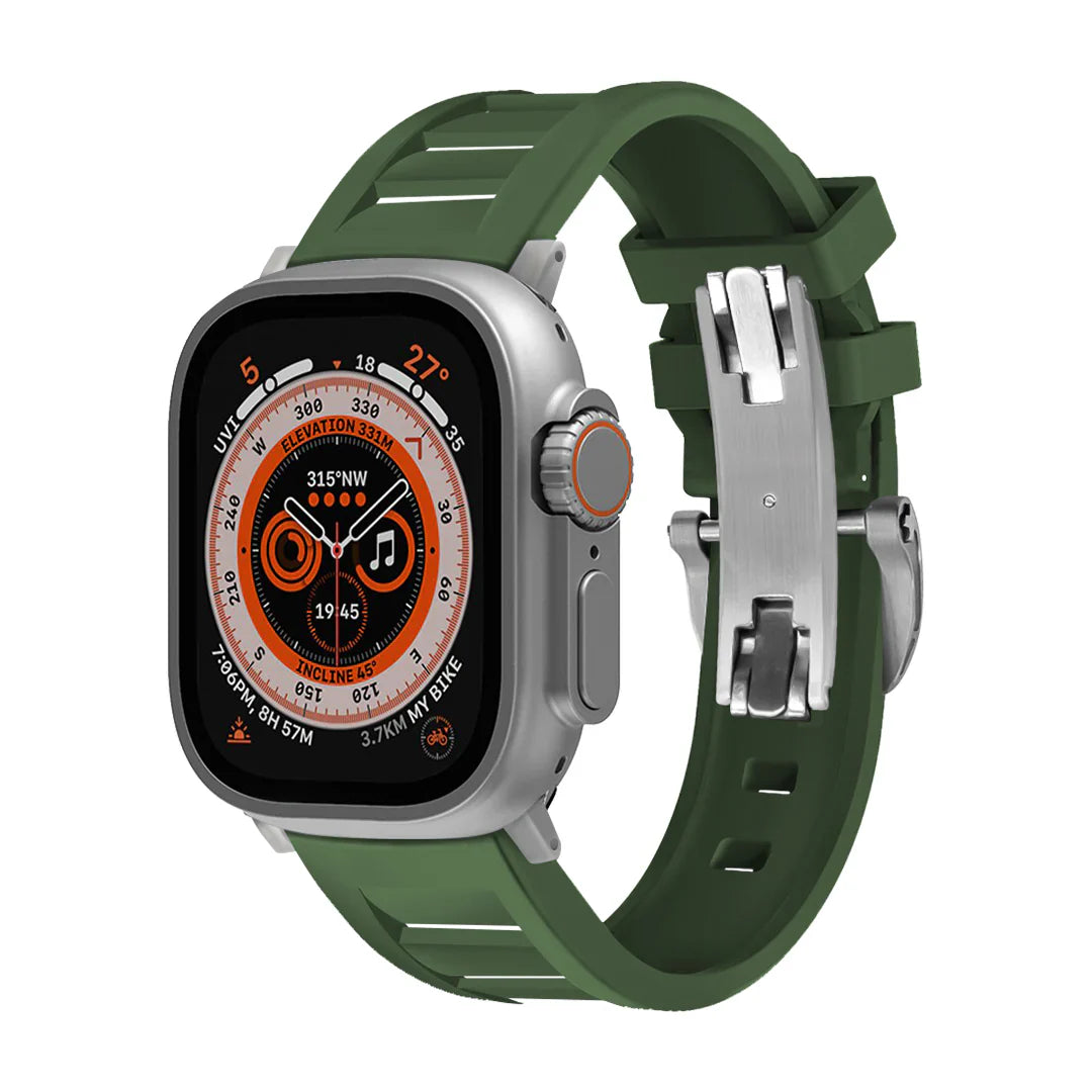 FKM Vlinder Gesp Band Voor Apple Watch