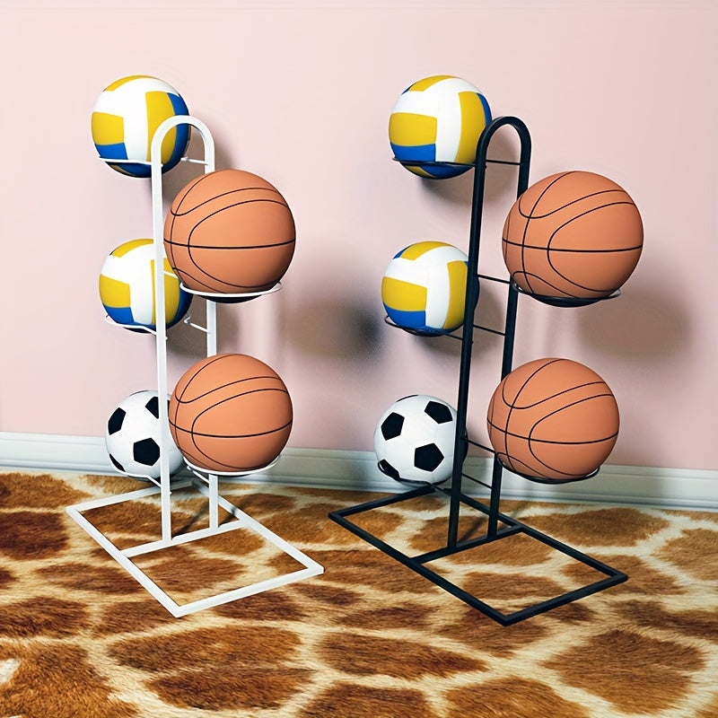 Support de rangement portable pour balles en acier au carbone, présentoir pour basket-ball, football et volley-ball