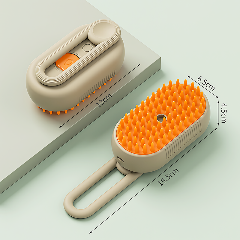 Cepillo de vapor para pelo de mascotas 3 en 1