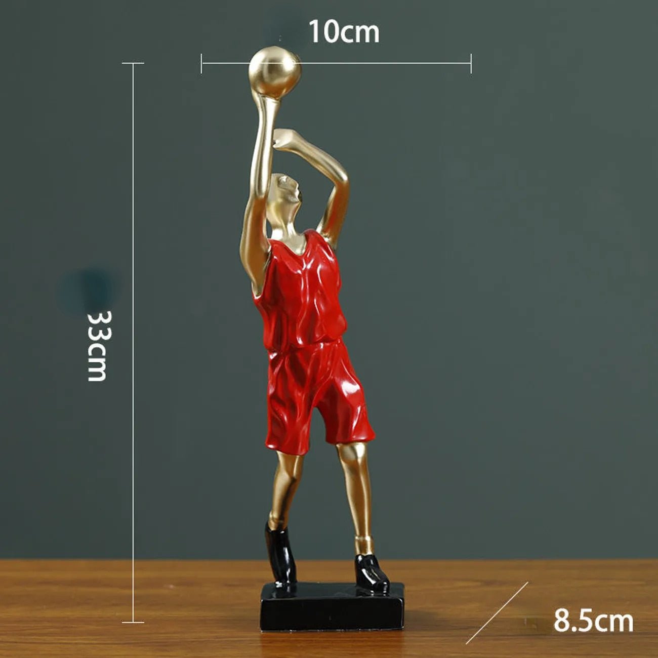 Adornos decorativos para el hogar con forma de jugador de baloncesto