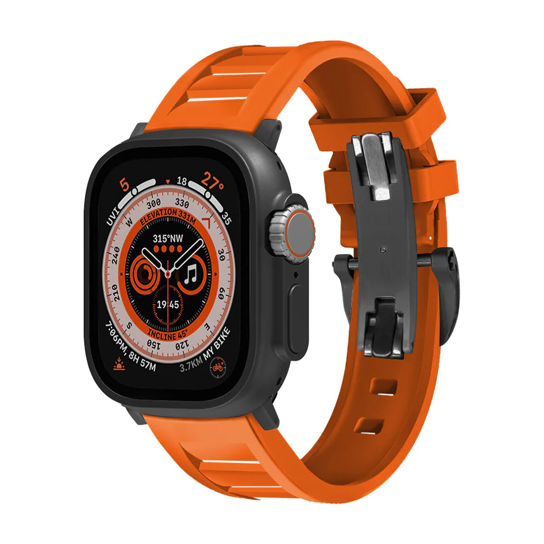 FKM Vlinder Gesp Band Voor Apple Watch