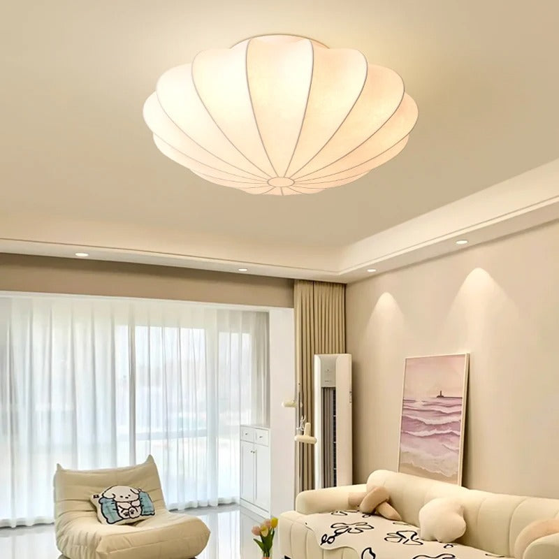 Zen Glow Silk Ceiling Light