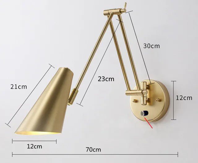 ÉtudeLum - Lumină de perete LED dimabilă pentru birou sau dormitor