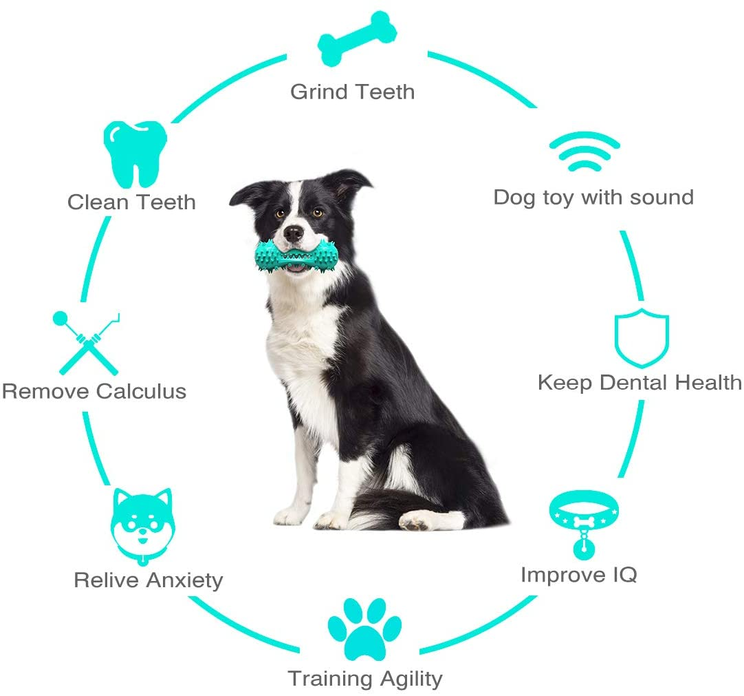 BiteClean Dental Stick: juguete masticable de goma para la salud de los dientes de los perros