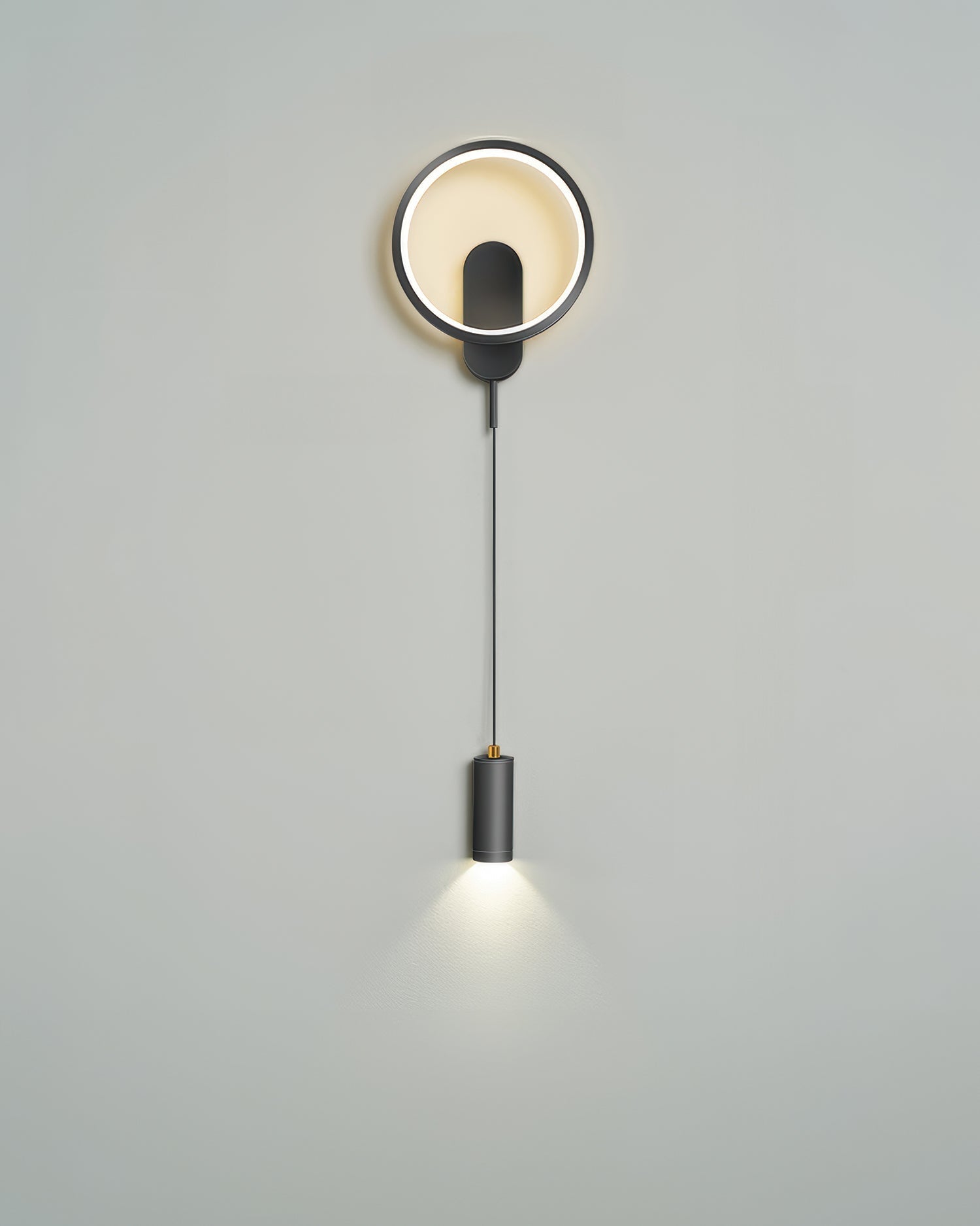 Nordic Wood Grain Elegant Vegglampe