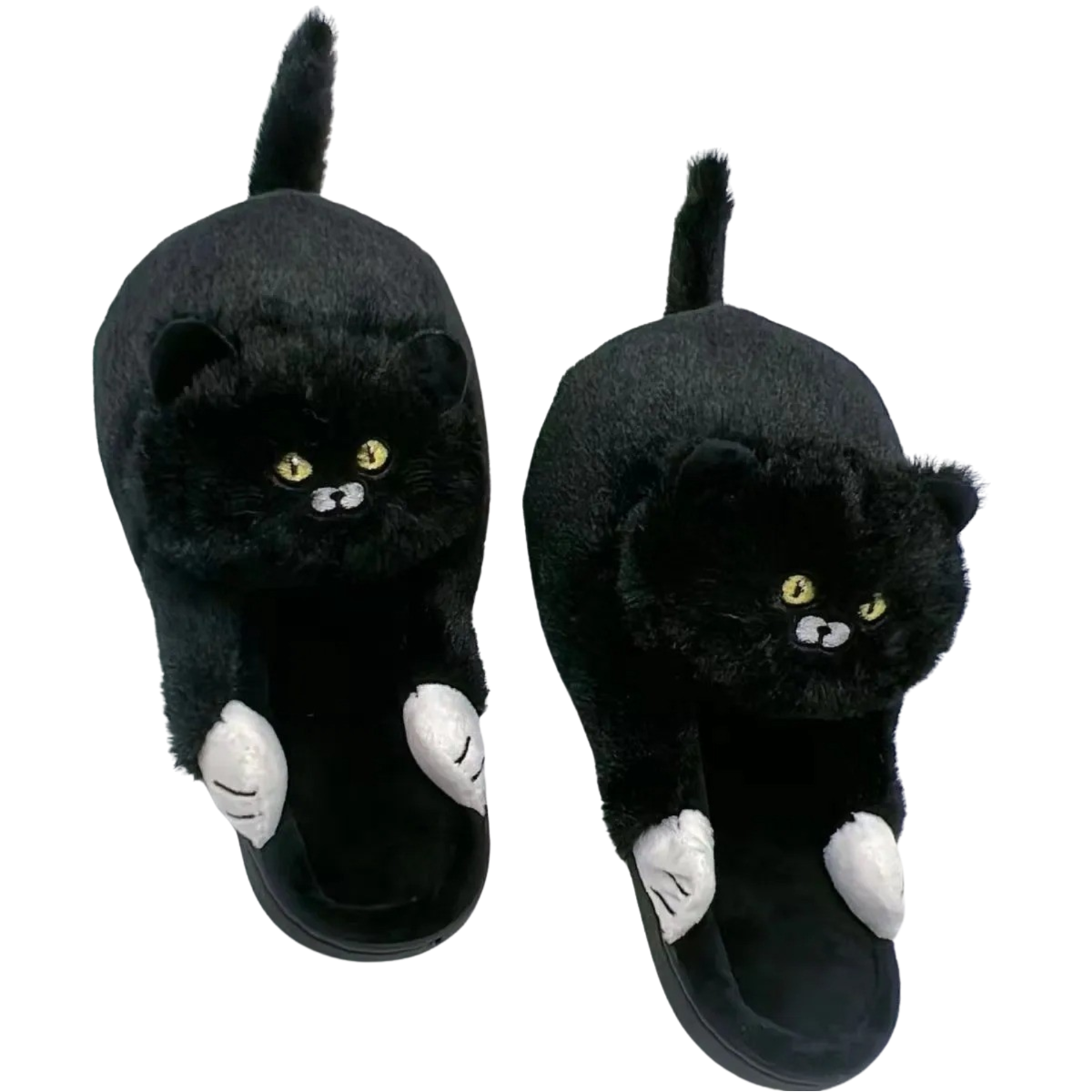 Hugging Cat Slippers - Women's