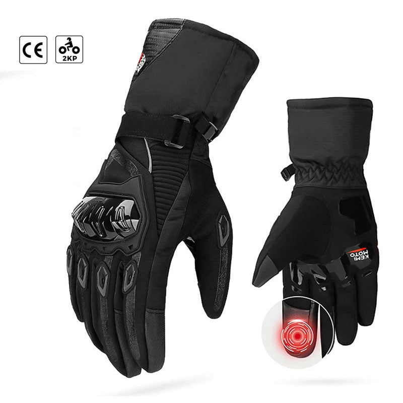 Gants de moto d'hiver imperméables | Approuvé CE et 2KP