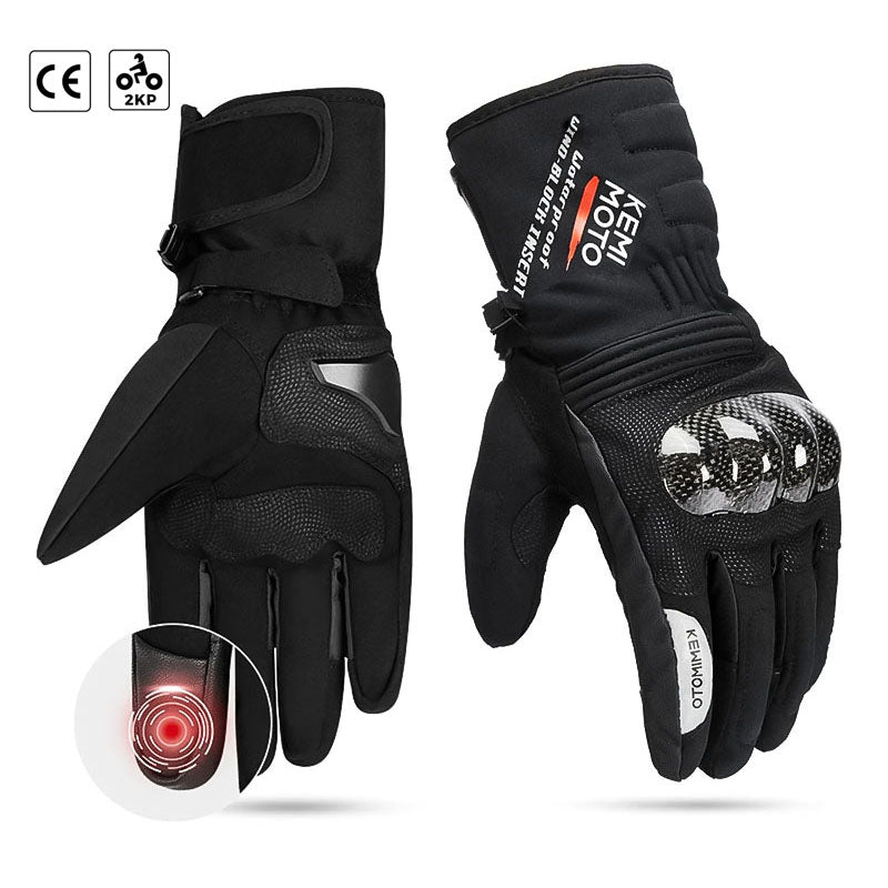 Guantes de moto de invierno impermeables | Aprobado por CE y 2KP