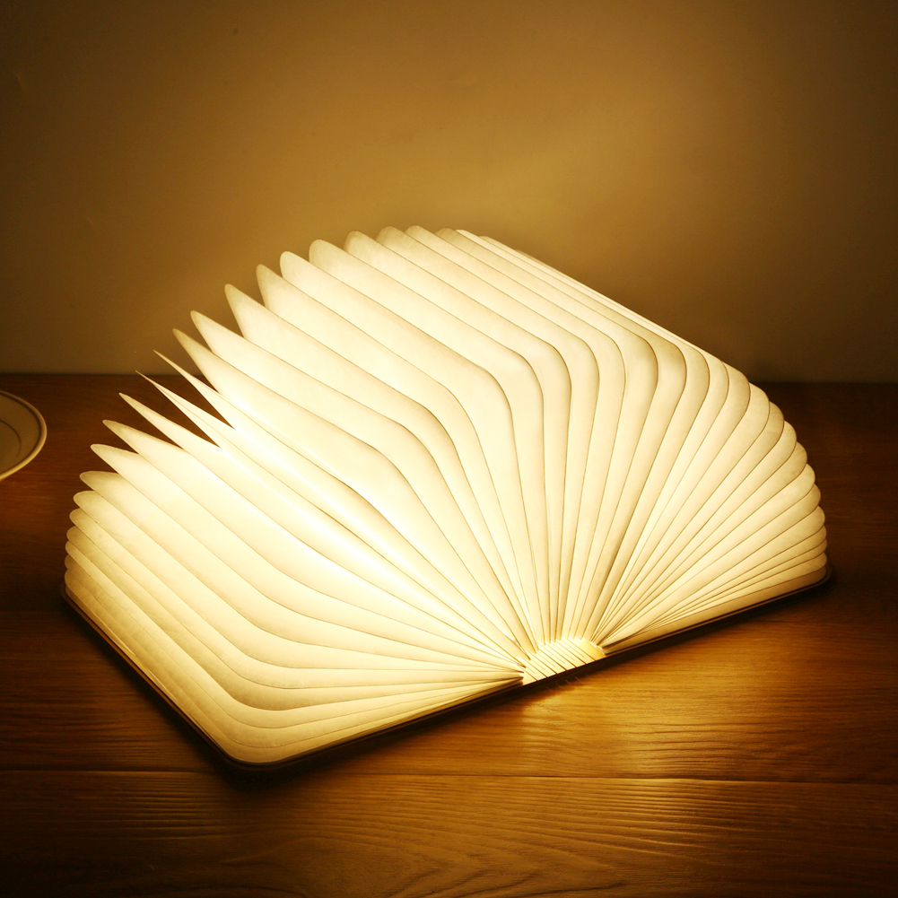 Lampe de lecture pliante en bois