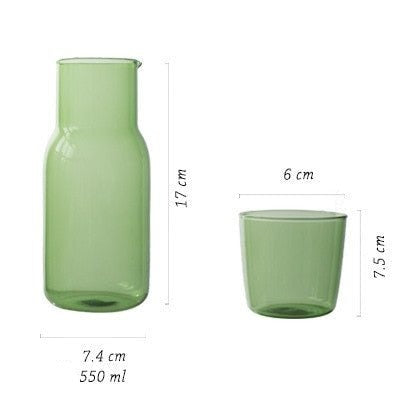 Borosilicate Glass Coloured Cup Set