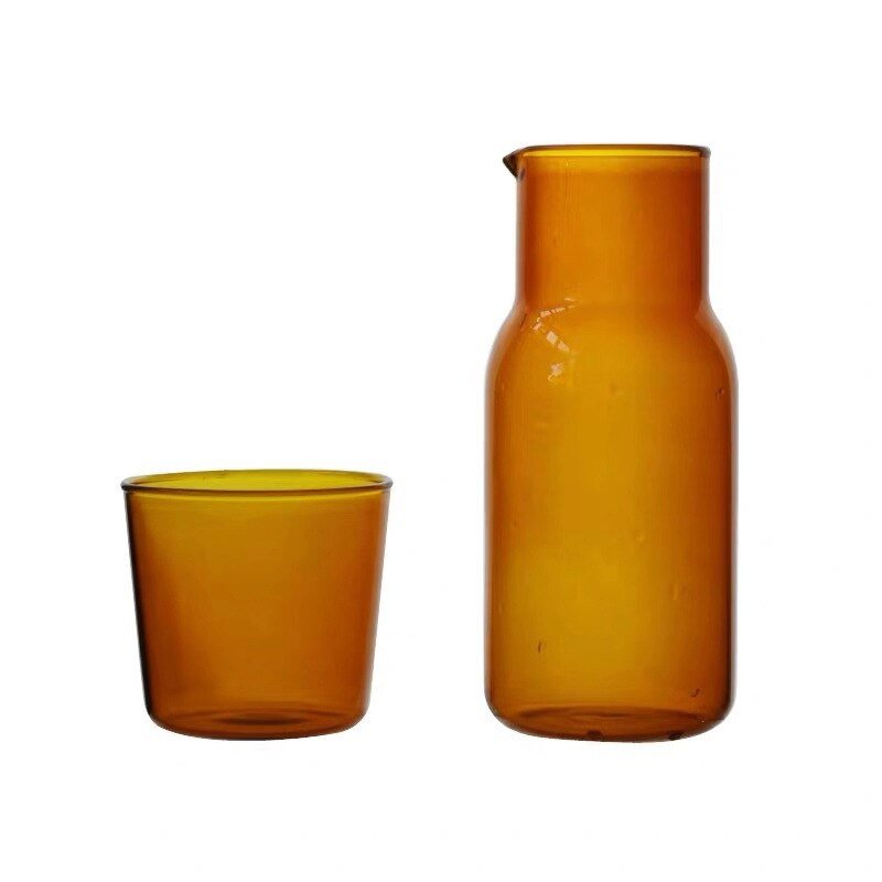 Set de Căni Colorate din Sticlă Borosilicată