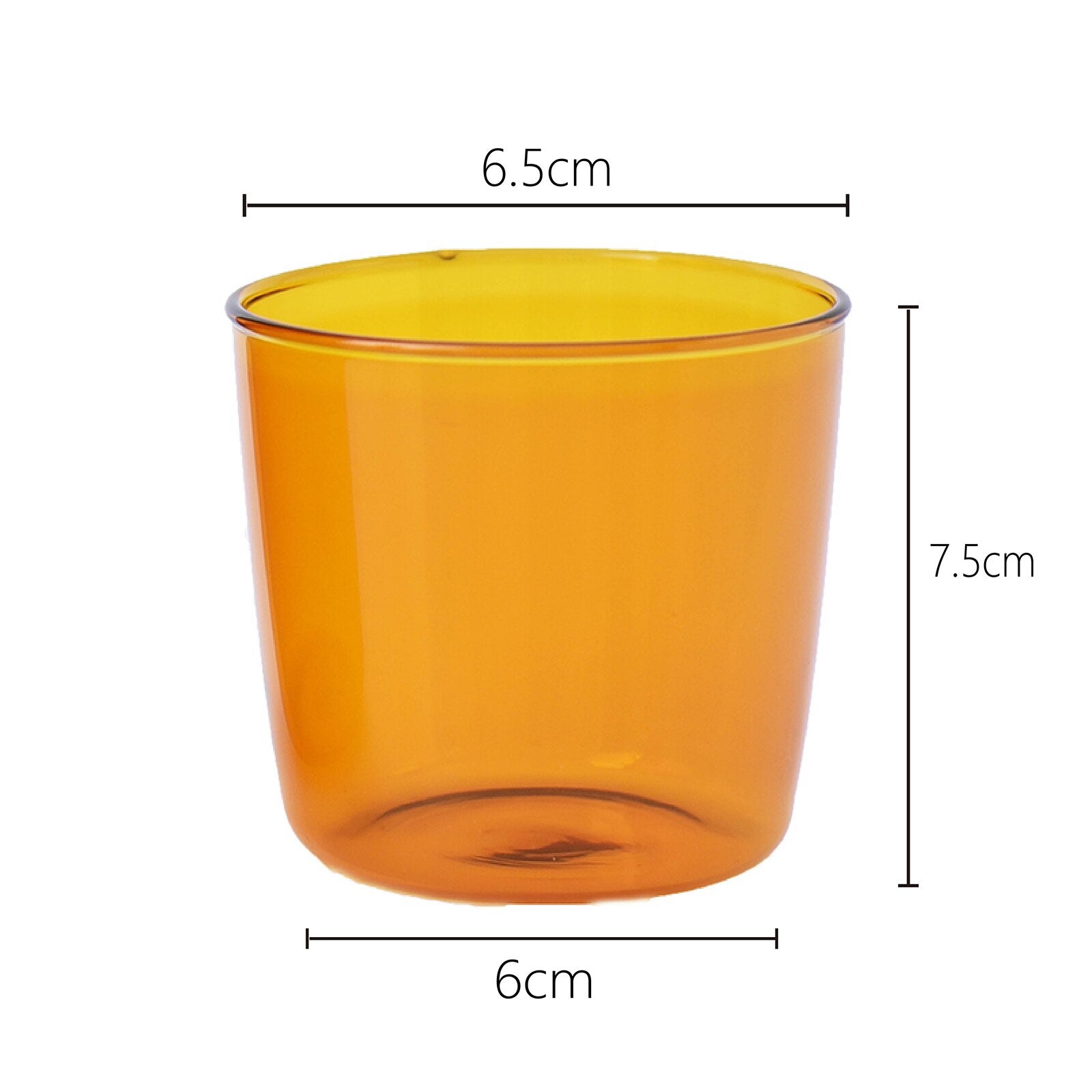 Borosilicate Glass Coloured Cup Set