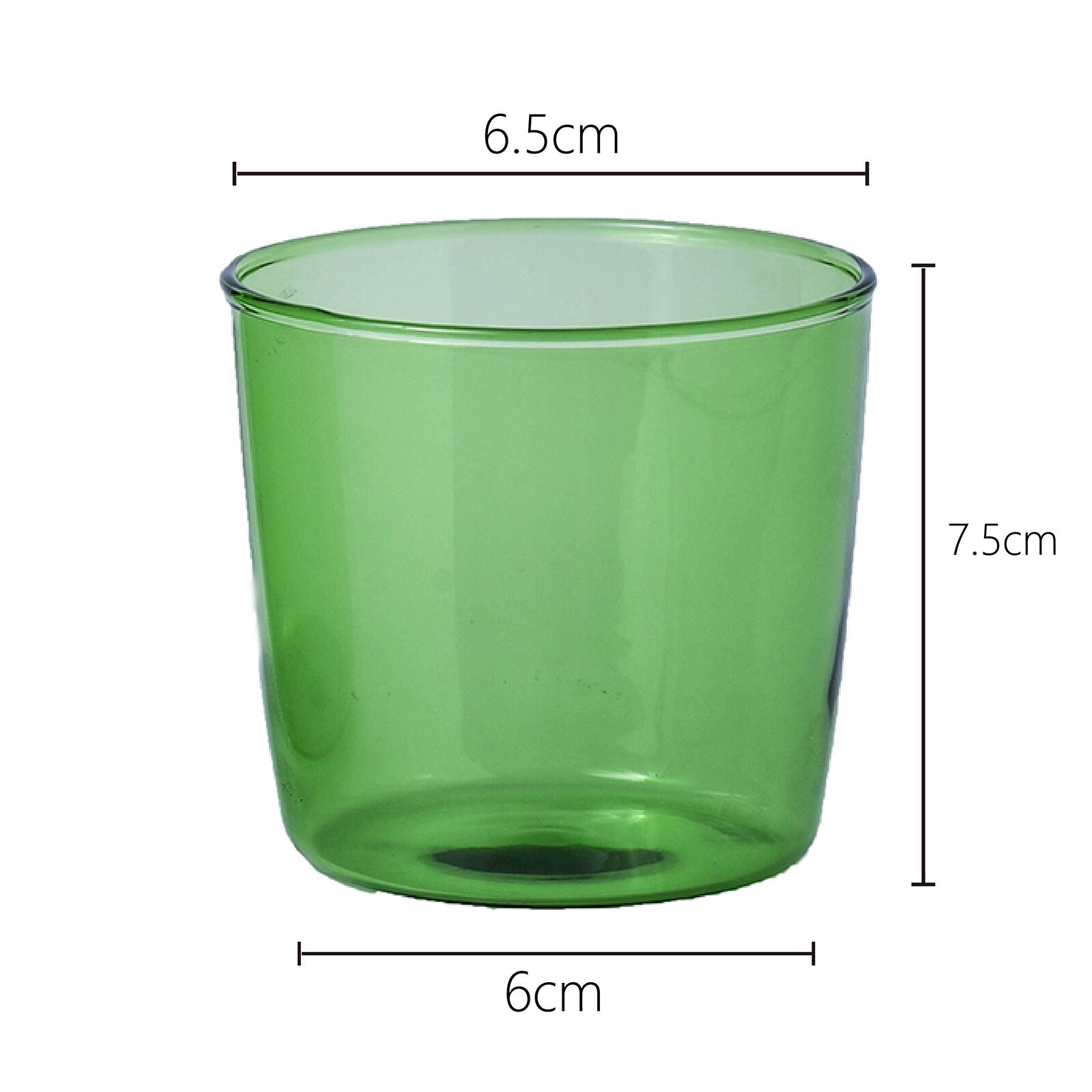 Borosilicate Glass Coloured Cup Set