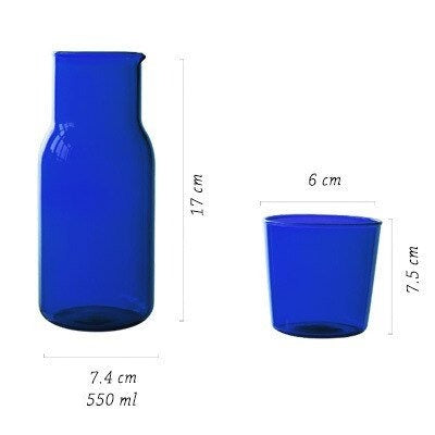 Borosilicate Glass Coloured Cup Set