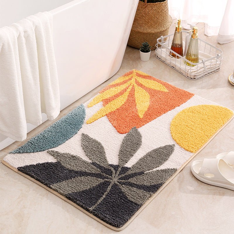 Tapis de bain botanique