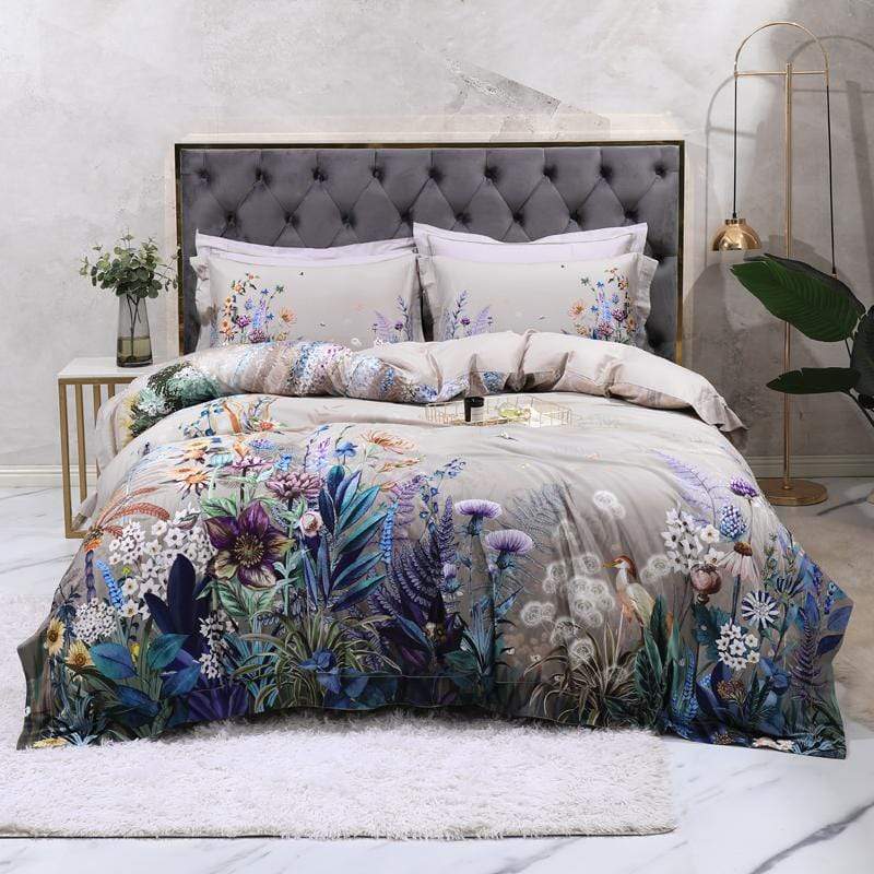 Botanical Duvet Cover Set (Egyptian Cotton, 500 TC)