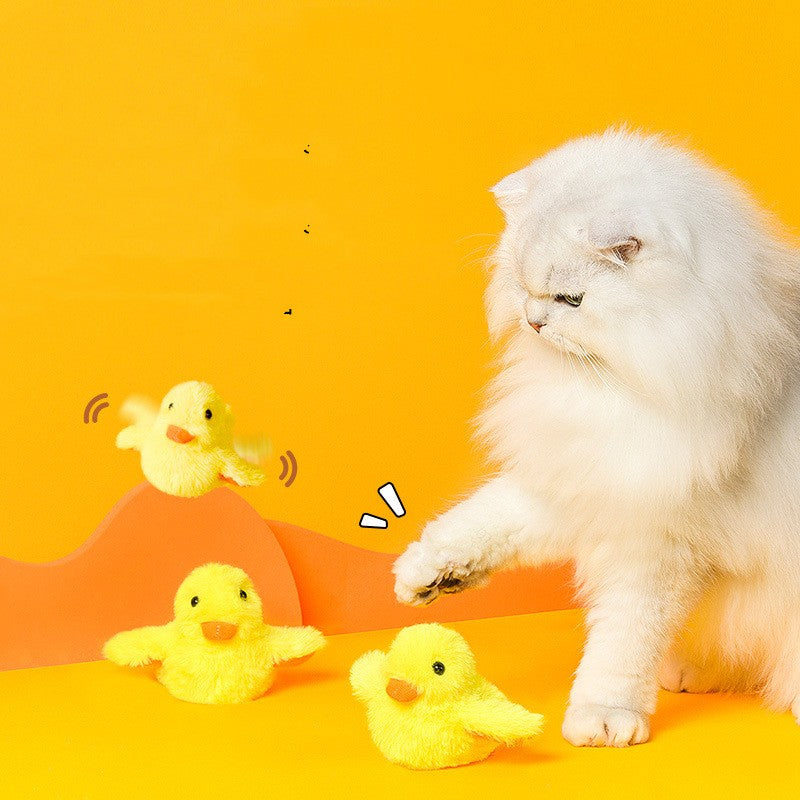 Bouncy Buddy Pato a Bater: Brinquedo Interativo para Gatos