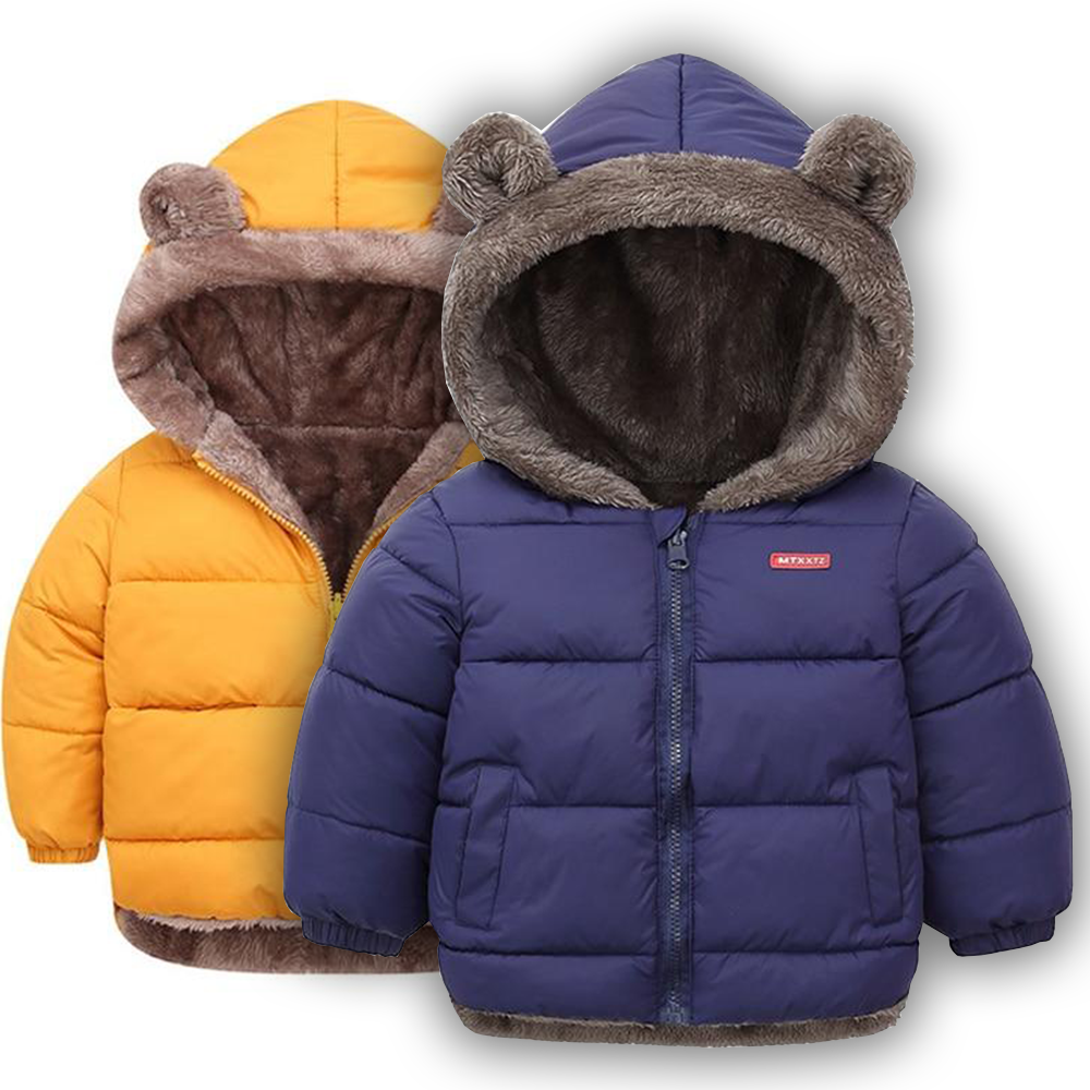 Casaco Puffer de Inverno para Rapazes com Forro de Pele