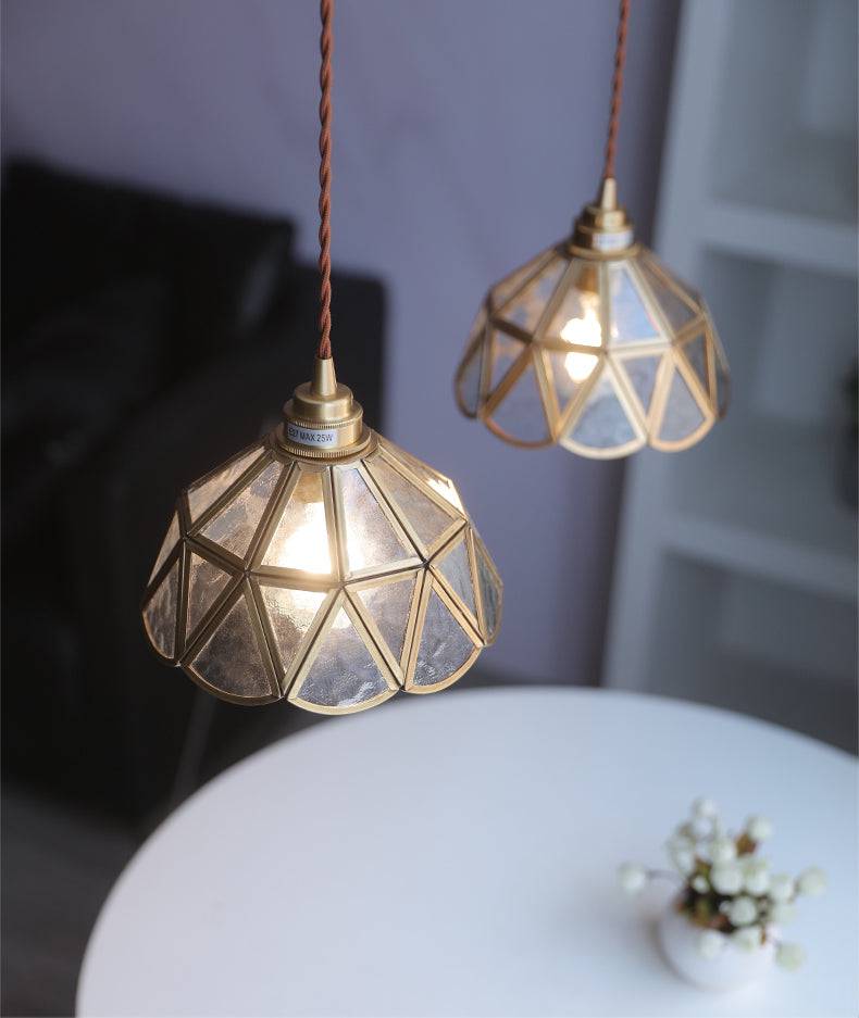 LustreVerre - Brass Hanging Lamp