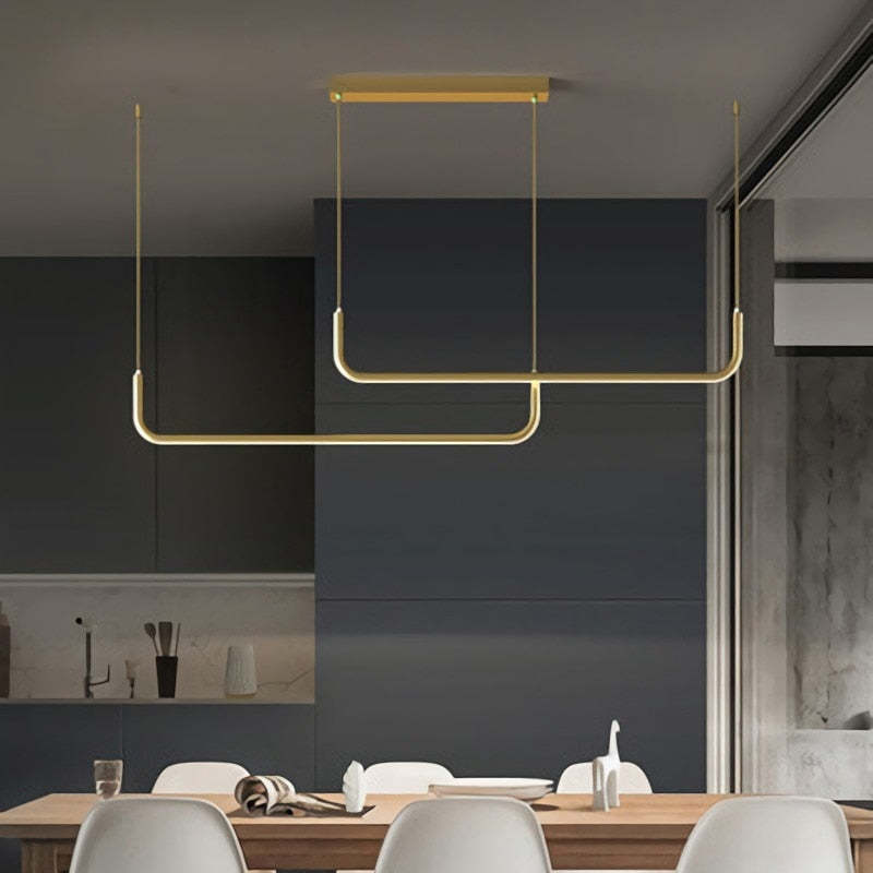 LuxeLight – Lâmpada Suspensa Elegante feita de Metal e Silicone