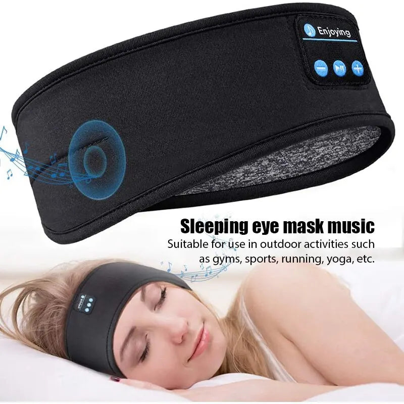 Bandeau de sommeil Bluetooth – écouteurs sans fil, haut-parleurs intégrés, tissu confortable, autonomie de 10 heures