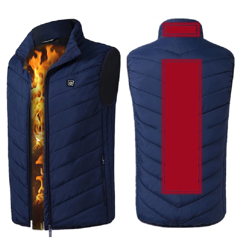 Veste d'hiver thermique avec gilet chauffant à 9 zones