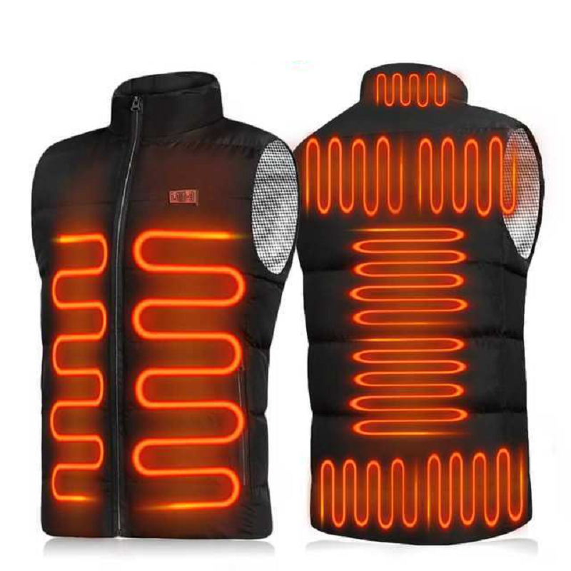 9 Areas Heated Vest Thermal Winter Jacket