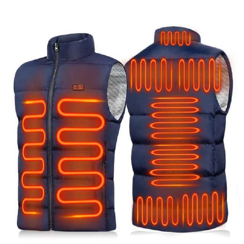 9 Areas Heated Vest Thermal Winter Jacket