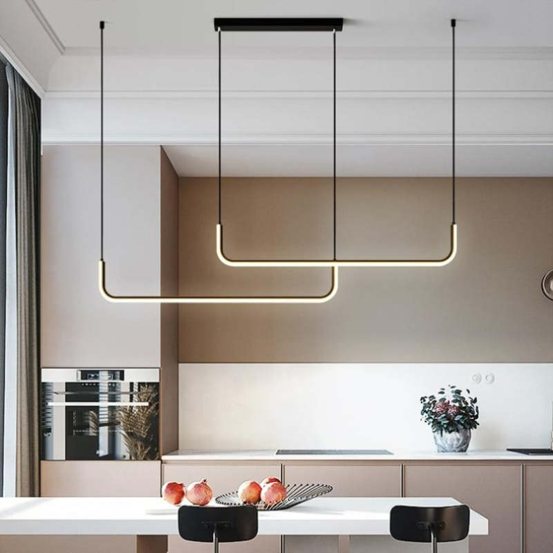 Edge - Modern LED Pendellampa i metall och silikon