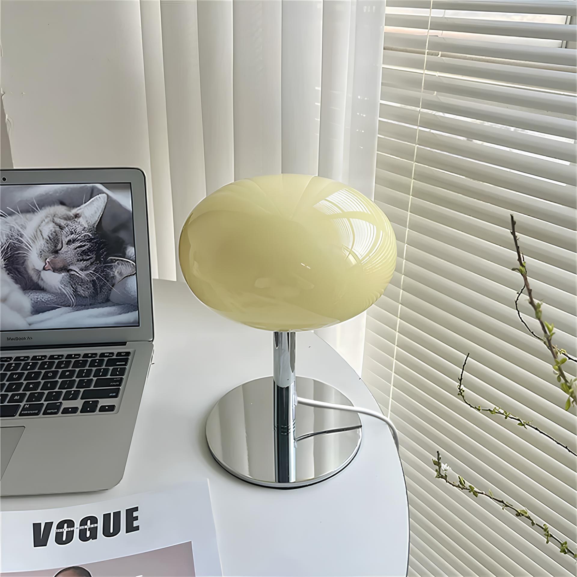 Lollipop glas bordlampe