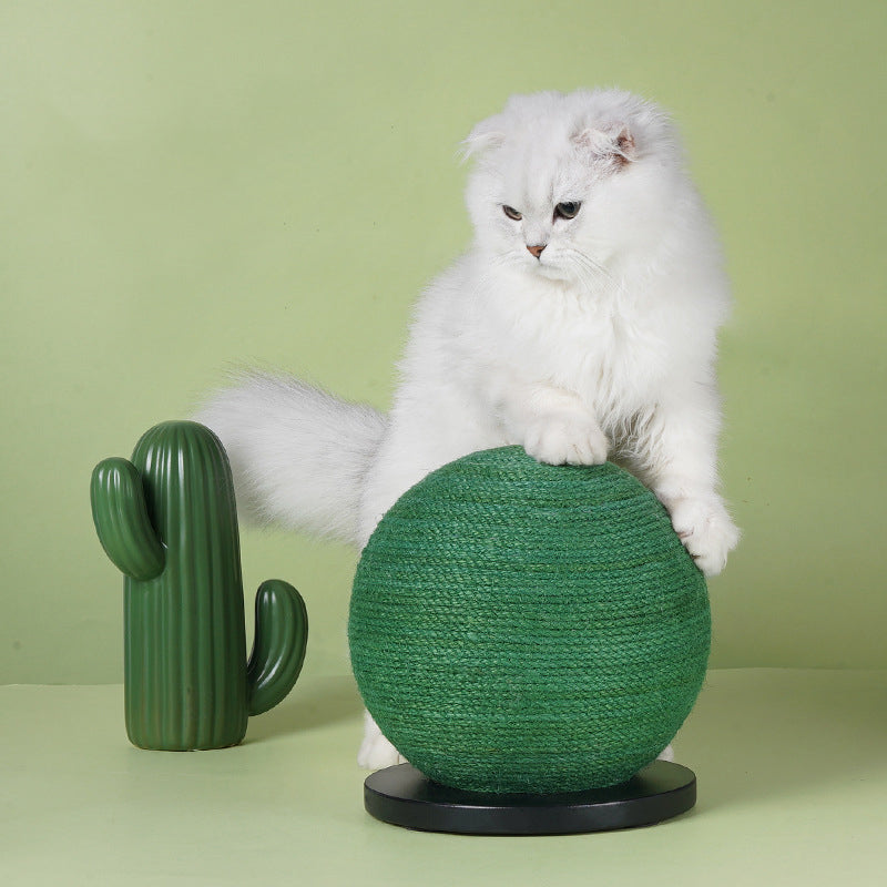 CactiClaw Cactus Cat Scratcher Ball Toy