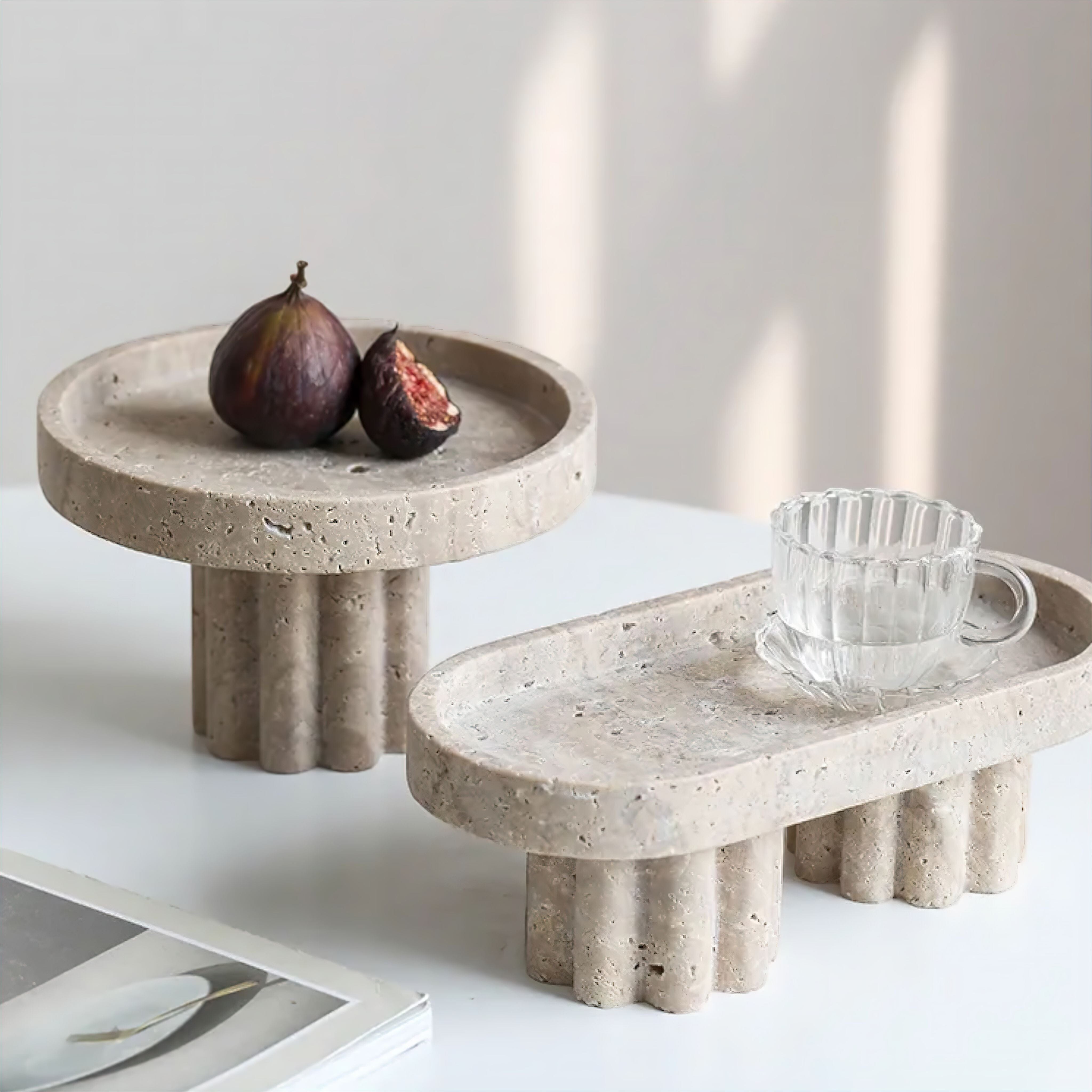 Carlotta Travertine Tray