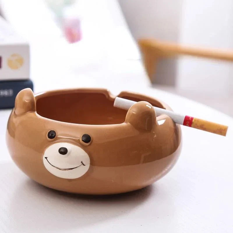 Ashtray ceramic cu animal de desen animat